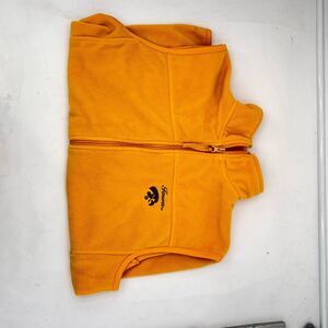 Iowa hawkeys yellow fleece zip up vest size large 0046